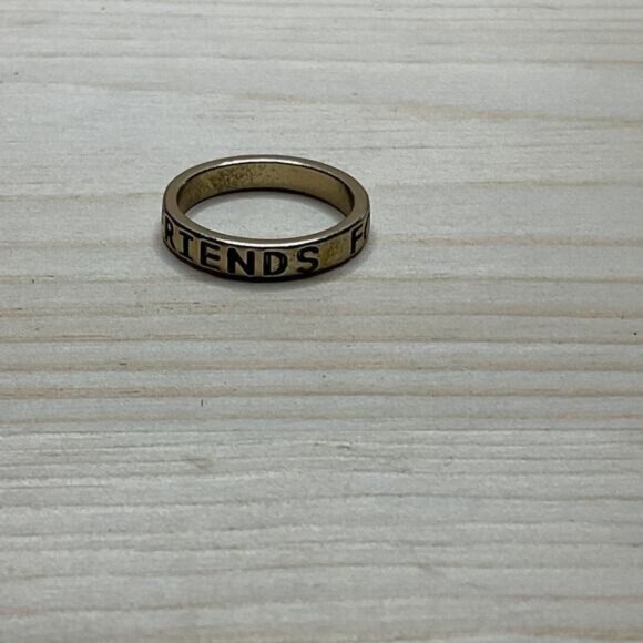 Silver Tone Best Friends Ring - Picture 1 of 5